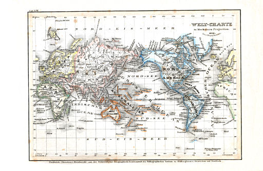 Meyer's Pfennig-Atlas (1834-1841)
5. Welt-Charte in Mercators Projection (Lief.&nbsp;LVII&nbsp;=&nbsp;57, 1836)