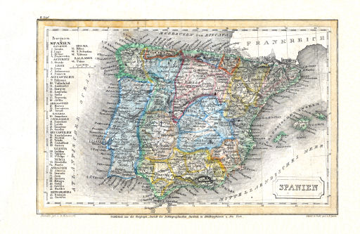 Meyer's Pfennig-Atlas (1834-1841)
14. Spanien (Lief.&nbsp;II&nbsp;=&nbsp;2)
