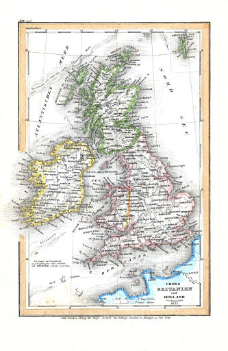 Meyer's Pfennig-Atlas (1834-1841)
19. Gross Britannien und Ireland (Lief.&nbsp;XIX&nbsp;=&nbsp;19, 1835)