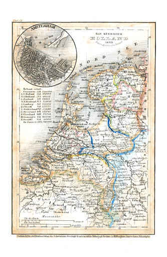 Meyer's Pfennig-Atlas (1834-1841)
28. Holland (Lief.&nbsp;CI&nbsp;=&nbsp;101, 1838)