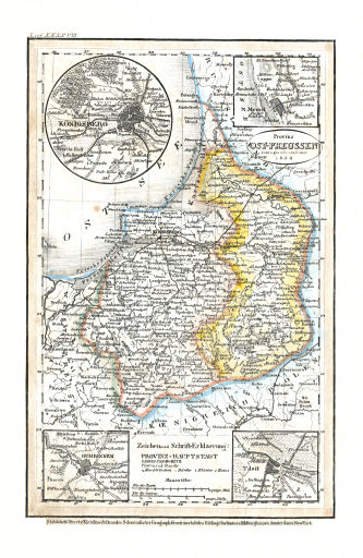 Meyer's Pfennig-Atlas (1834-1841)
40. Provinz Ost-Preussen (Lief.&nbsp;XXXXVIII&nbsp;=&nbsp;48, 1836)