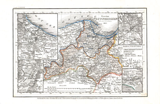 Meyer's Pfennig-Atlas (1834-1841)
46. Provinz West-Preussen (Lief.&nbsp;LXXXVIII&nbsp;=&nbsp;88, 1837)