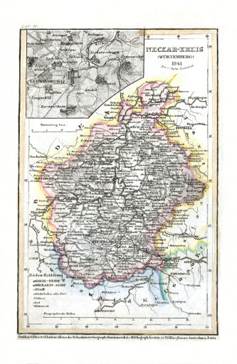 Meyer's Pfennig-Atlas (1834-1841)
51. Neckar-Kreis (Würtemberg) (Lief.&nbsp;CXI&nbsp;=&nbsp;111)