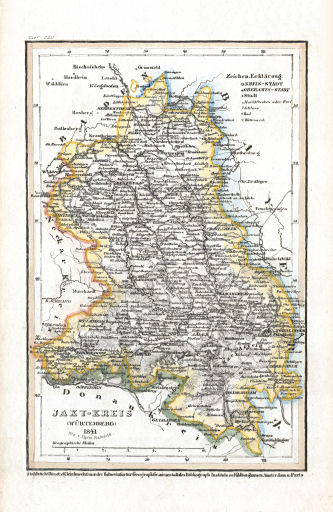Meyer's Pfennig-Atlas (1834-1841)
52. Jaxt-Kreis (Würtemberg) (Lief.&nbsp;CXII&nbsp;=&nbsp;112, 1841)