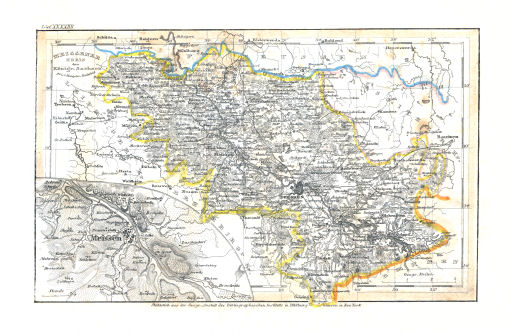 Meyer's Pfennig-Atlas (1834-1841)
56. Meissener Kreis des Königr. Sachsen (Lief.&nbsp;XXXXIIII&nbsp;=&nbsp;44)