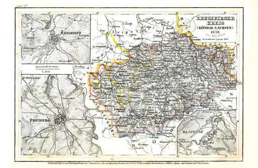 Meyer's Pfennig-Atlas (1834-1841)
59. Erzgebirger Kreis (Königr. Sachsen) (Lief.&nbsp;CV&nbsp;=&nbsp;105, 1839)