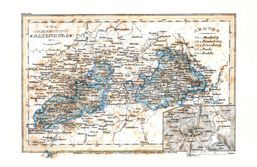 Meyer's Pfennig-Atlas (1834-1841)
65. Das Herzogthum Altenburg (Lief.&nbsp;XVII&nbsp;=&nbsp;17, 1834)