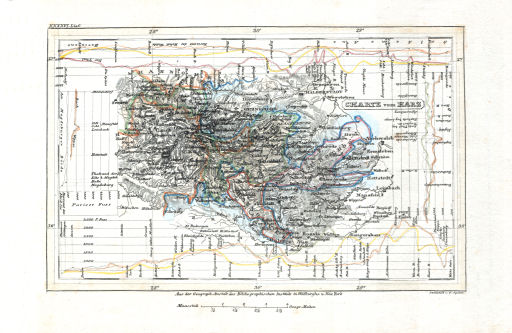 Meyer's Pfennig-Atlas (1834-1841)
70. Charte vom Harz (Lief.&nbsp;XXXXVI&nbsp;=&nbsp;46)