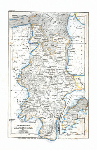 Meyer's Pfennig-Atlas (1834-1841)
72. Grossherzogth. Oldenburg mit Birkenfeld (Lief.&nbsp;XXXV&nbsp;=&nbsp;35)