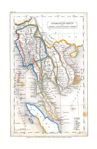 Meyer's Pfennig-Atlas (1834-1841)
89. Birmanen-Reich mit Anam, Siam & Cochin China (Lief.&nbsp;XXXII&nbsp;=&nbsp;32)