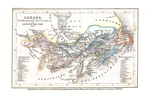 Meyer's Pfennig-Atlas (1834-1841)
92. Canada, New Brunswick, Nova Scotia und Newfoundland (Lief.&nbsp;LXXXIII&nbsp;=&nbsp;83, 1837)
