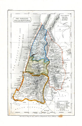 Meyer's Pfennig-Atlas (1834-1841)
101. Das biblische Palaestina (Lief.&nbsp;XXXI&nbsp;=&nbsp;31)