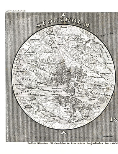Meyer's Pfennig-Atlas (1834-1841)
104. Stockholm, Lissabon (Lief.&nbsp;LXXXXVIII&nbsp;=&nbsp;98, 1838)