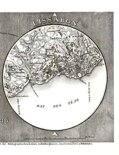 Meyer's Pfennig-Atlas (1834-1841)
104. Stockholm, Lissabon (Lief.&nbsp;LXXXXVIII&nbsp;=&nbsp;98, 1838)
