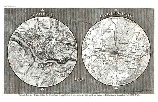 Meyer's Pfennig-Atlas (1834-1841)
105. O Porto, Carlsruhe (Lief.&nbsp;LXXXXVII&nbsp;=&nbsp;97, 1838)