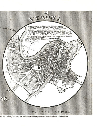 Meyer's Pfennig-Atlas (1834-1841)
106. Mayland, Verona (Lief.&nbsp;LXXXXI&nbsp;=&nbsp;91, 1838)