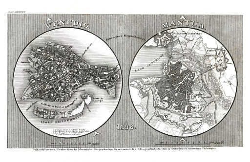 Meyer's Pfennig-Atlas (1834-1841)
107. Venedig, Mantua (Lief.&nbsp;LXXXXII&nbsp;=&nbsp;92, 1838)
