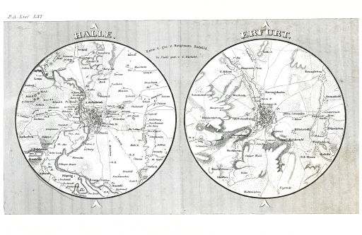 Meyer's Pfennig-Atlas (1834-1841)
110. Halle, Erfurt (Lief.&nbsp;LXI&nbsp;=&nbsp;61)