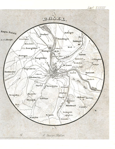 Meyer's Pfennig-Atlas (1834-1841)
111. Strasburg, Basel (Lief.&nbsp;LXXXI&nbsp;=&nbsp;81)