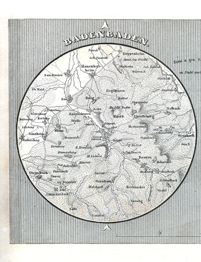 Meyer's Pfennig-Atlas (1834-1841)
112. Baden-Baden, Heidelberg (Lief.&nbsp;LXXX&nbsp;=&nbsp;80)