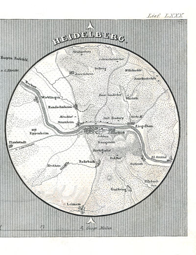 Meyer's Pfennig-Atlas (1834-1841)
112. Baden-Baden, Heidelberg (Lief.&nbsp;LXXX&nbsp;=&nbsp;80)