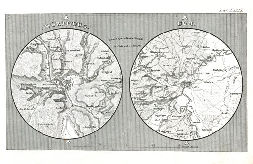 Meyer's Pfennig-Atlas (1834-1841)
113. Würzburg, Ulm (Lief.&nbsp;LXXIX&nbsp;=&nbsp;79)