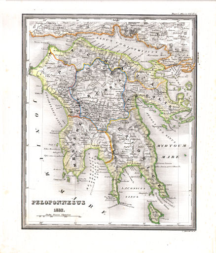Meyer's Universal-Atlas (1830-1840)
6. Peloponnesus (Nº&nbsp;23, 1832)
