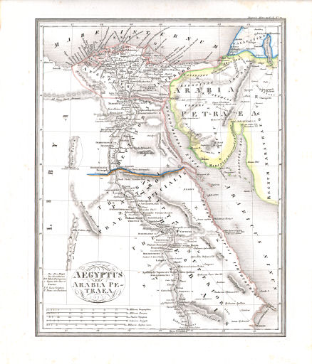 Meyer's Universal-Atlas (1830-1840)
15. Aegyptus & Arabia Petraea (Nº&nbsp;22, 1832)