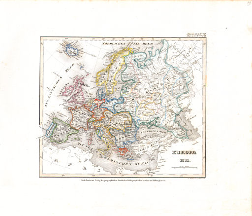 Meyer's Universal-Atlas (1830-1840)
19. Europa (Nº&nbsp;8, 1831)