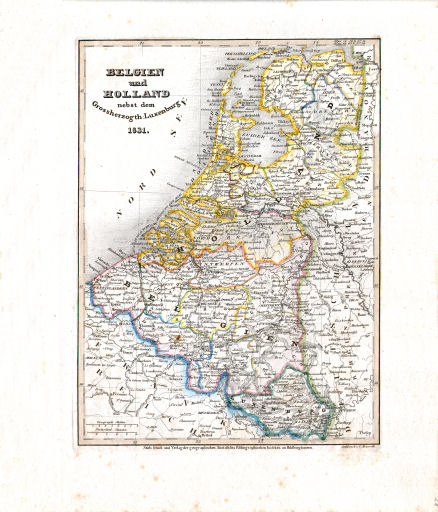 Meyer's Universal-Atlas (1830-1840)
28. Belgien und Holland nebst dem Grossherzogth. Luxenburg (Nº&nbsp;12, 1831)