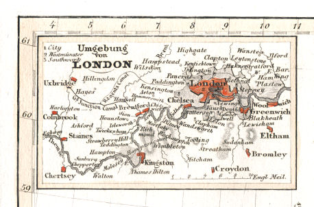 Meyer's Universal-Atlas (1830-1840)
29a. Umgebung von London