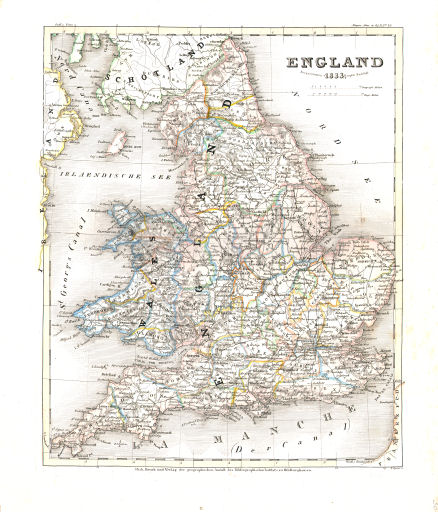 Meyer's Universal-Atlas (1830-1840)
30. England (Nº&nbsp;36, 1833)