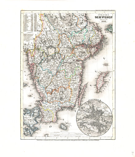 Meyer's Universal-Atlas (1830-1840)
35. Südliches Schweden (Nº&nbsp;79, 1838)