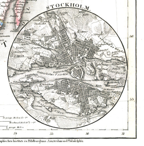 Meyer's Universal-Atlas (1830-1840)
35a. Stockholm