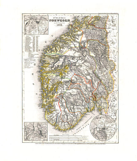 Meyer's Universal-Atlas (1830-1840)
36. Südliches Norwegen (Nº&nbsp;77, 1838)