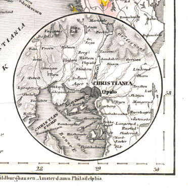 Meyer's Universal-Atlas (1830-1840)
36c. Christiania