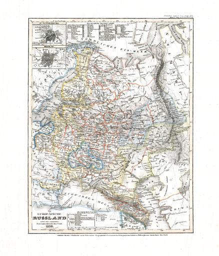 Meyer's Universal-Atlas (1830-1840)
37. Das europäische Russland nebst den asiatischen Provinzen diesseits des Ural (Nº&nbsp;61, 1836)