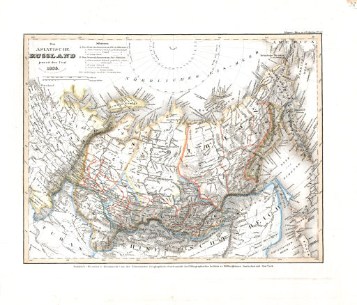 Meyer's Universal-Atlas (1830-1840)
38. Das asiatische Russland jenseits des Ural (Nº&nbsp;62, 1836)