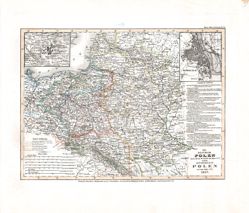 Meyer's Universal-Atlas (1830-1840)
39. Die Republik Polen nach ihrem Bestande im Jahre 1772 und das Königreich Polen seit dem Jahre 1815 (Nº&nbsp;39, 1837)