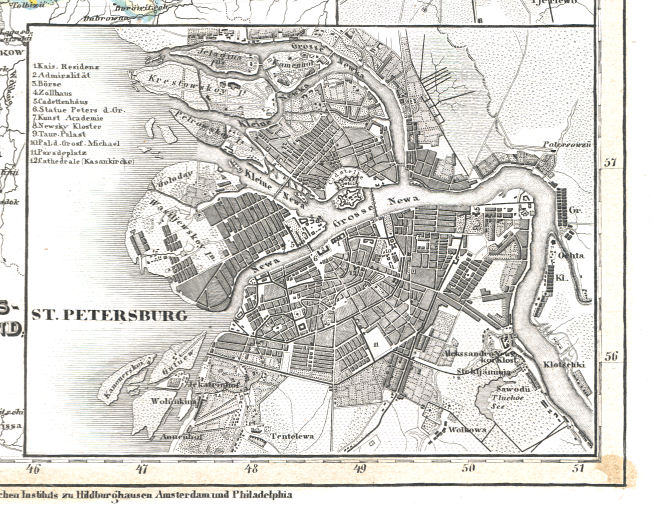 Meyer's Universal-Atlas (1830-1840)
40b. St. Petersburg