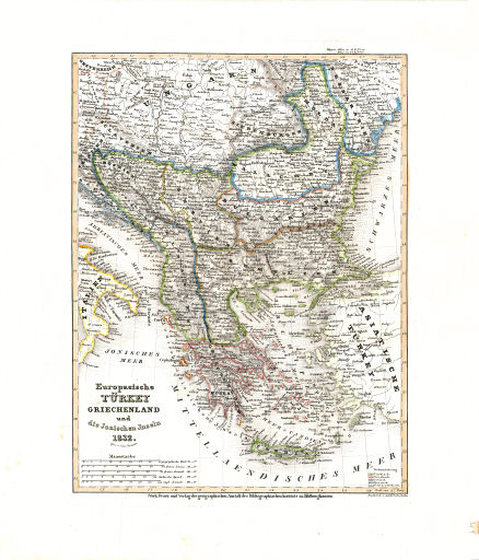 Meyer's Universal-Atlas (1830-1840)
41. Europaeische Türkey Griechenland und die Jonischen Inseln (Nº&nbsp;17, 1832)