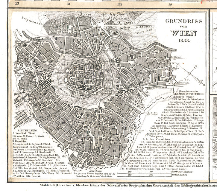 Meyer's Universal-Atlas (1830-1840)
48a. Grundriss von Wien