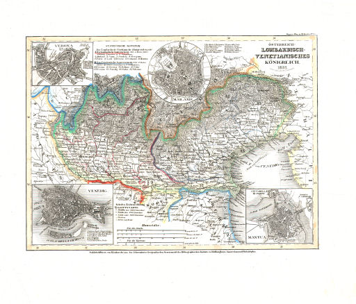 Meyer's Universal-Atlas (1830-1840)
50. Österreich: Lombardisch-Venetianisches Königreich (Nº&nbsp;73, 1837)