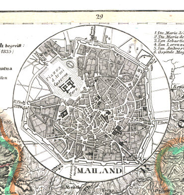 Meyer's Universal-Atlas (1830-1840)
50b. Mailand