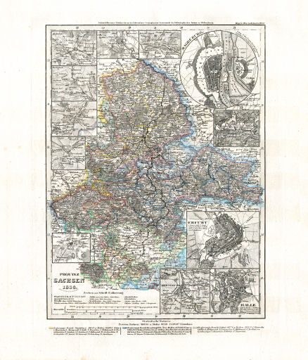 Meyer's Universal-Atlas (1830-1840)
61. Provinz Sachsen (Nº&nbsp;82, 1838)