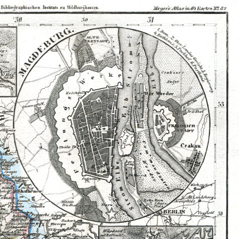 Meyer's Universal-Atlas (1830-1840)
61h. Magdeburg
