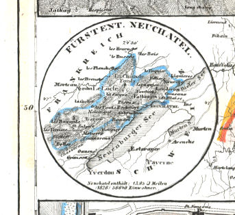 Meyer's Universal-Atlas (1830-1840)
64c. Fürstent. Neuchatel