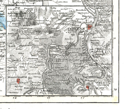 Meyer's Universal-Atlas (1830-1840)
64h. Coblenz