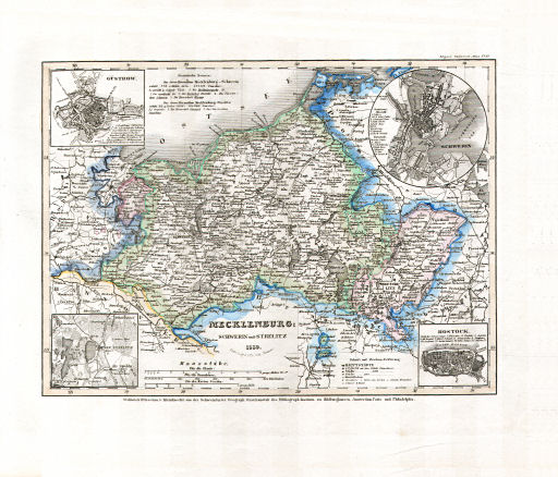 Meyer's Universal-Atlas (1830-1840)
65. Mecklenburg Schwerin und Strelitz (Nº&nbsp;87, 1839)