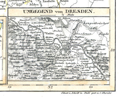 Meyer's Universal-Atlas (1830-1840)
66b. Umgebung von Dresden